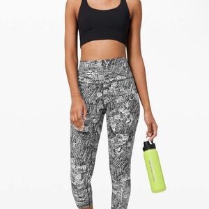 lululemon athletica Black and White Patterned Leggings